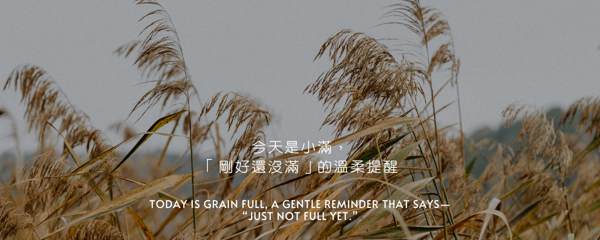 24 節氣智慧：小滿，是剛剛好，還沒滿