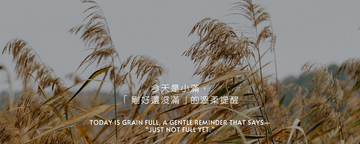 24 節氣智慧：小滿，是剛剛好，還沒滿